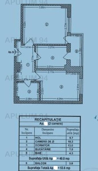 Apartament 2 camere, 54mp, zona Parcul Carol